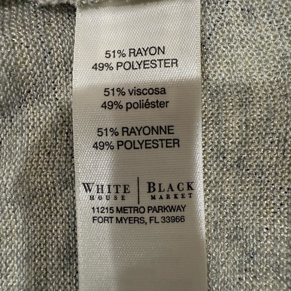 White House Black Market long Knit Vest. Size M - Picture 7 of 9